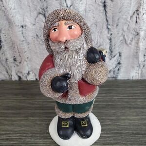 Vintage Gail Laura Primitive Old World Santa Claus 7.5" Christmas Figurine 1996